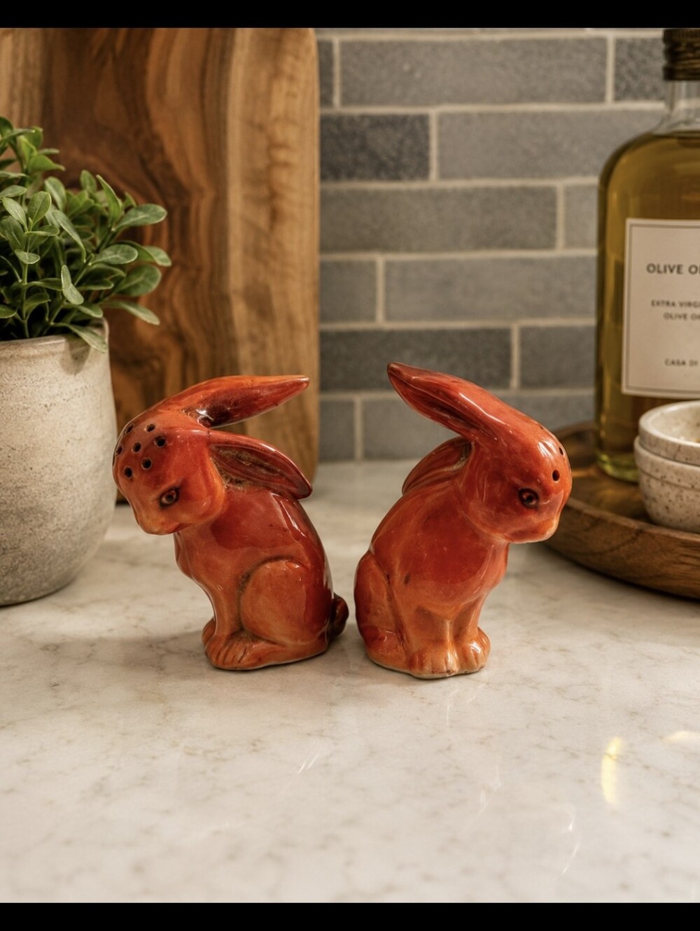 Salt And Pepper Shakers Rabbits